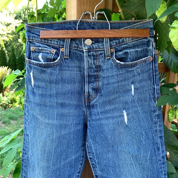 Levi's midrise straight leg distressed jeans - Picture 3 of 7